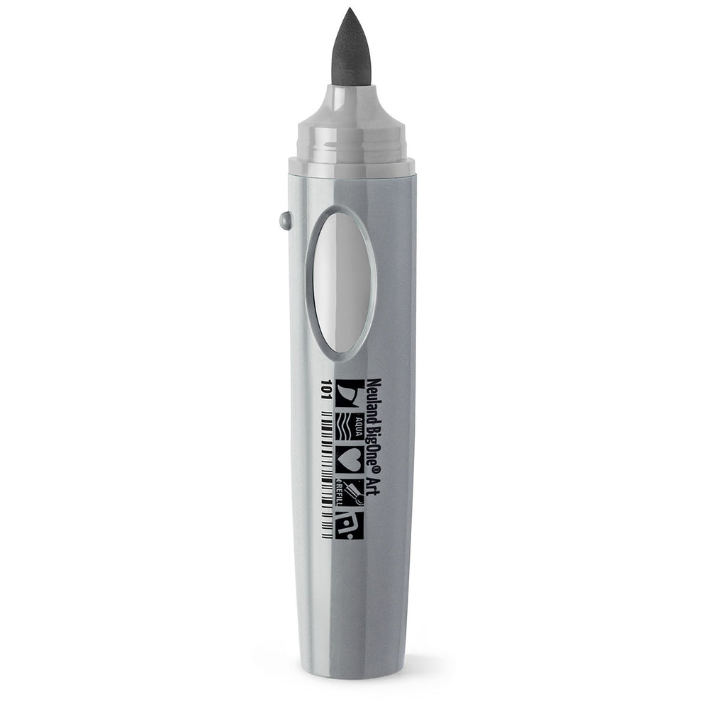 101 grey Neuland BigOne Art brush marker pen nib, refillable. Sold in the UK by official reseller, Inky Thinking.