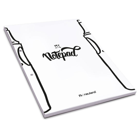 My NotePad white A4 pad of paper. Neuland products sold in the UK by official reseller, Inky Thinking.