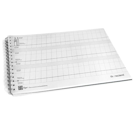 pages of handlettering note book.  Neuland products sold in the UK by official reseller, Inky Thinking.