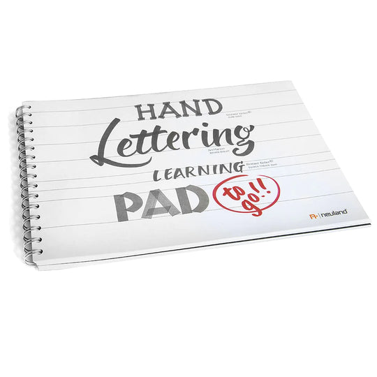 hand lettering learning pad sold by Neuland Uk reseller inky thinking