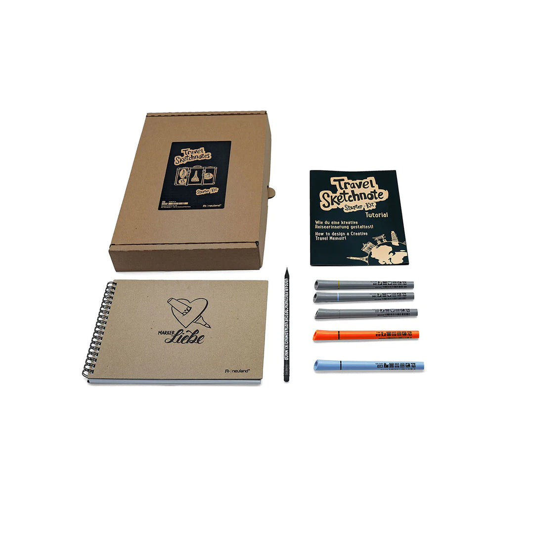 Product photo of Neuland Travel Sketchnote Starter Kit . Sold in UK via Inky Thinking Shop UK, official Neuland reseller.