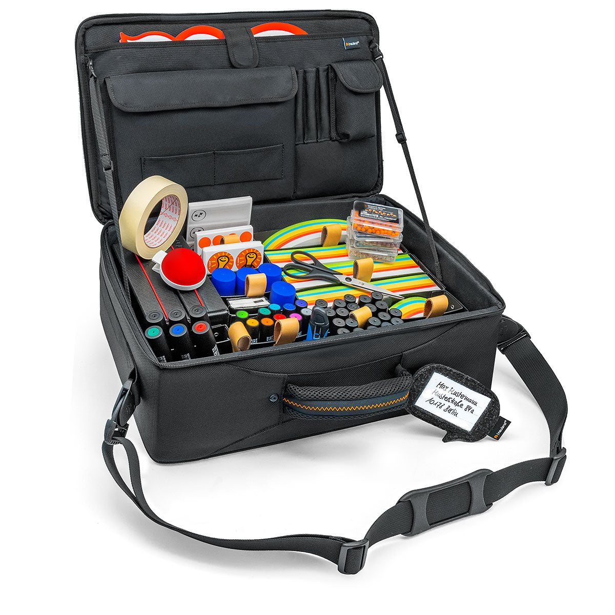 Neuland Novario WorkshopCase, Pin-It Professional packed full of pinnacle visual facilitation kit and contents including sustainable marker pens. Sold in the UK by Inky Thinking Shop. 