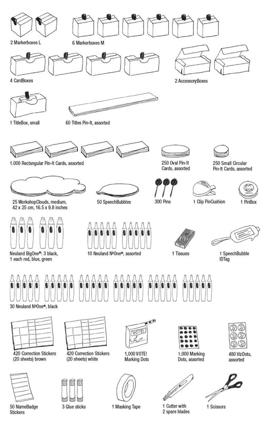 contents of 0278.0010 Novario® XL WorkshopCase, Pin-It Professional