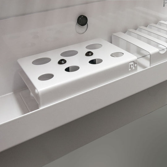 Refill Station is a sturdy white refill station that allows for quick and clean refilling of your Neuland markers with refill ink