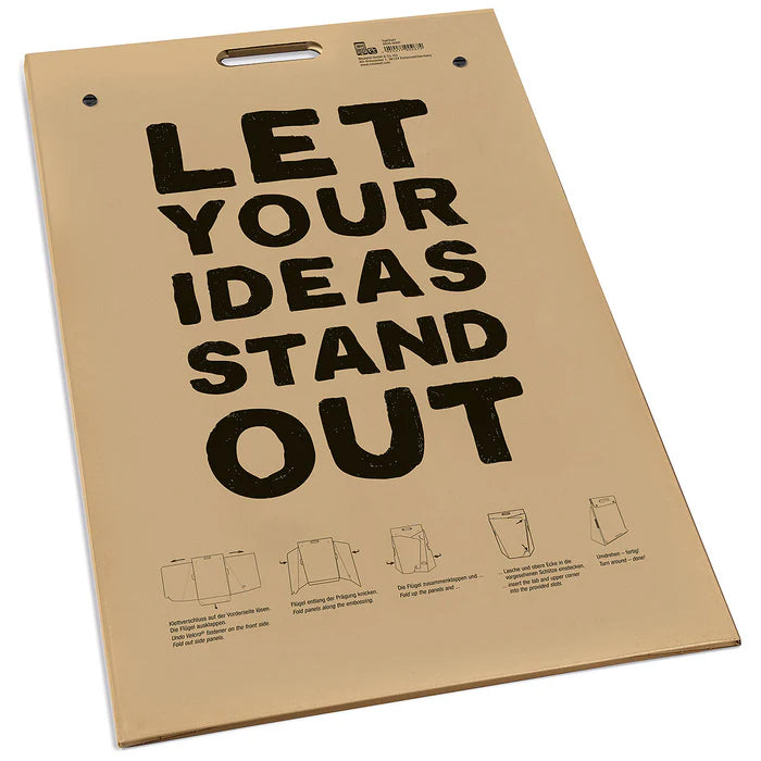 TopChart table top flipchart paper self standing from Neuland. Sold in UK via Inky Shop.