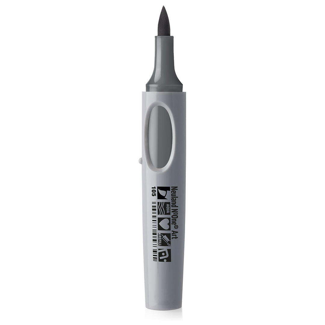 105 grey 2 Neuland No.One art brush nib marker pen, refillable. Sold in the UK by official reseller, Inky Thinking.