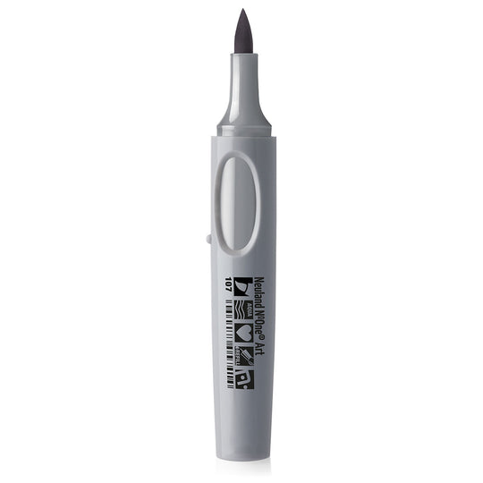 107 grey 4 Neuland No.One art brush nib marker pen, refillable. Sold in the UK by official reseller, Inky Thinking.