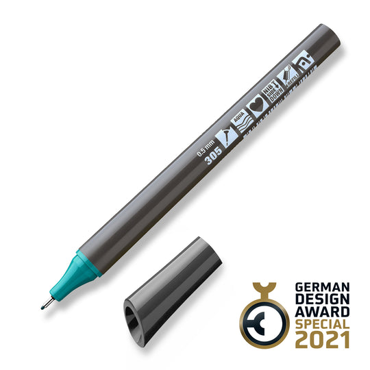 305 ocean Neuland FineOne sketch, 0.5mm nib marker pen. Sold in the UK by official reseller, Inky Thinking.