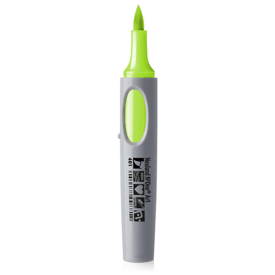 401 light green Neuland No.One art brush nib marker pen, refillable. Sold in the UK by official reseller, Inky Thinking.