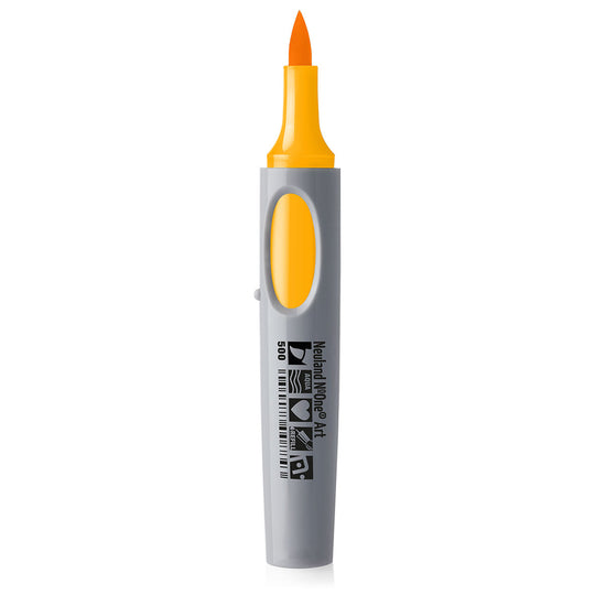 500 brilliant yellow Neuland No.One art brush nib marker pen, refillable. Sold in the UK by official reseller, Inky Thinking.