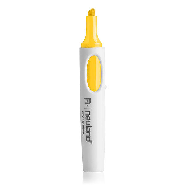 501 yellow Neuland No.One wedge nib whiteboard marker pen, refillable. Sold in the UK by official reseller, Inky Thinking.