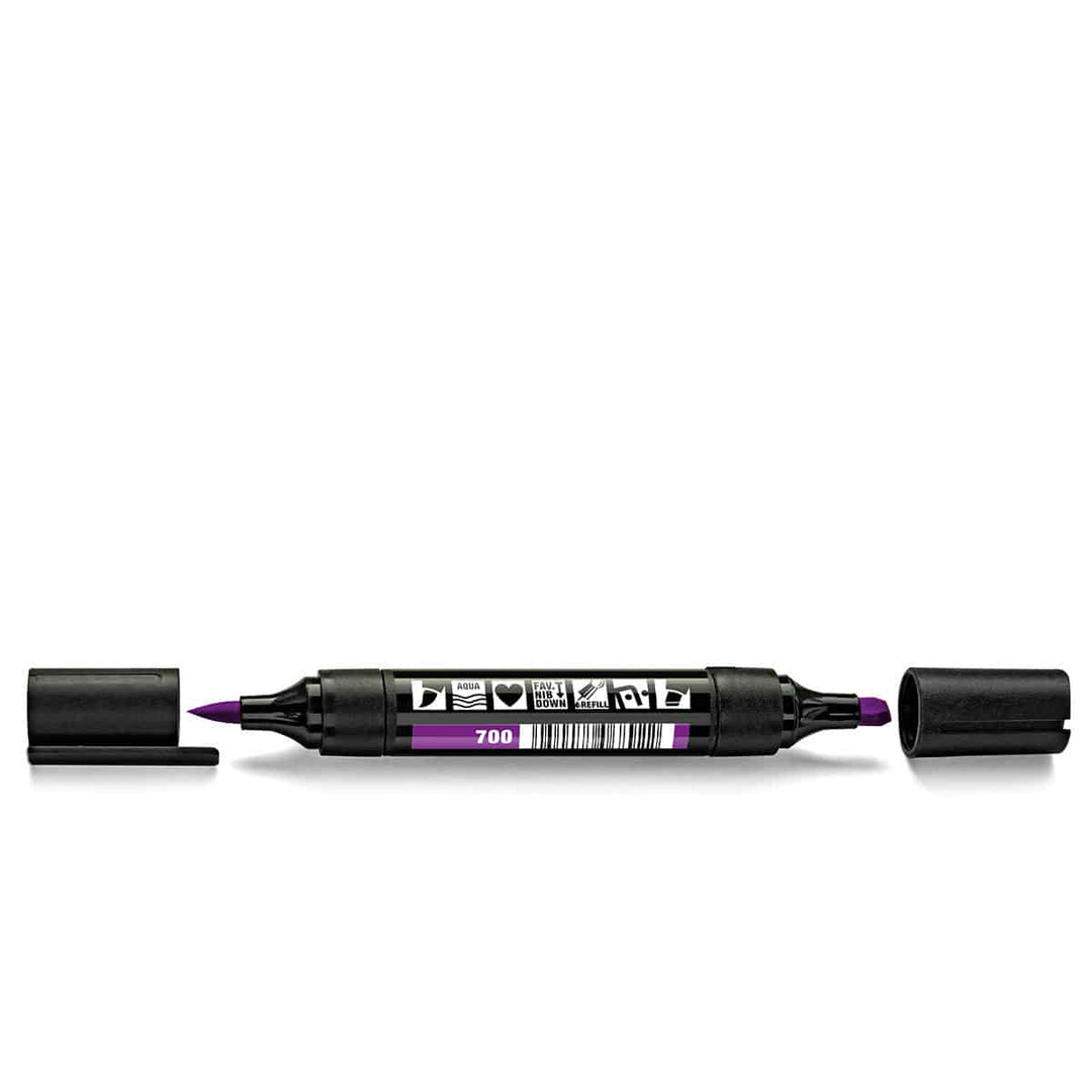 700 violet refillable Neuland TwinOne two ended marker pen. Sold in the UK by official reseller, Inky Thinking.