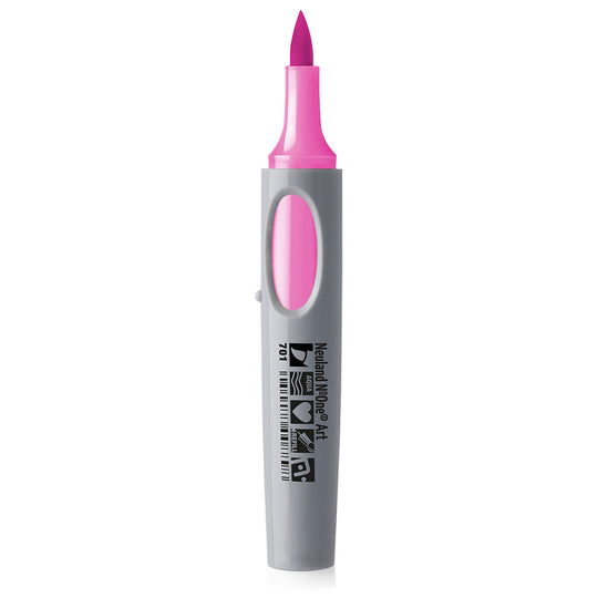 701 pink Neuland No.One art brush nib marker pen, refillable. Sold in the UK by official reseller, Inky Thinking.