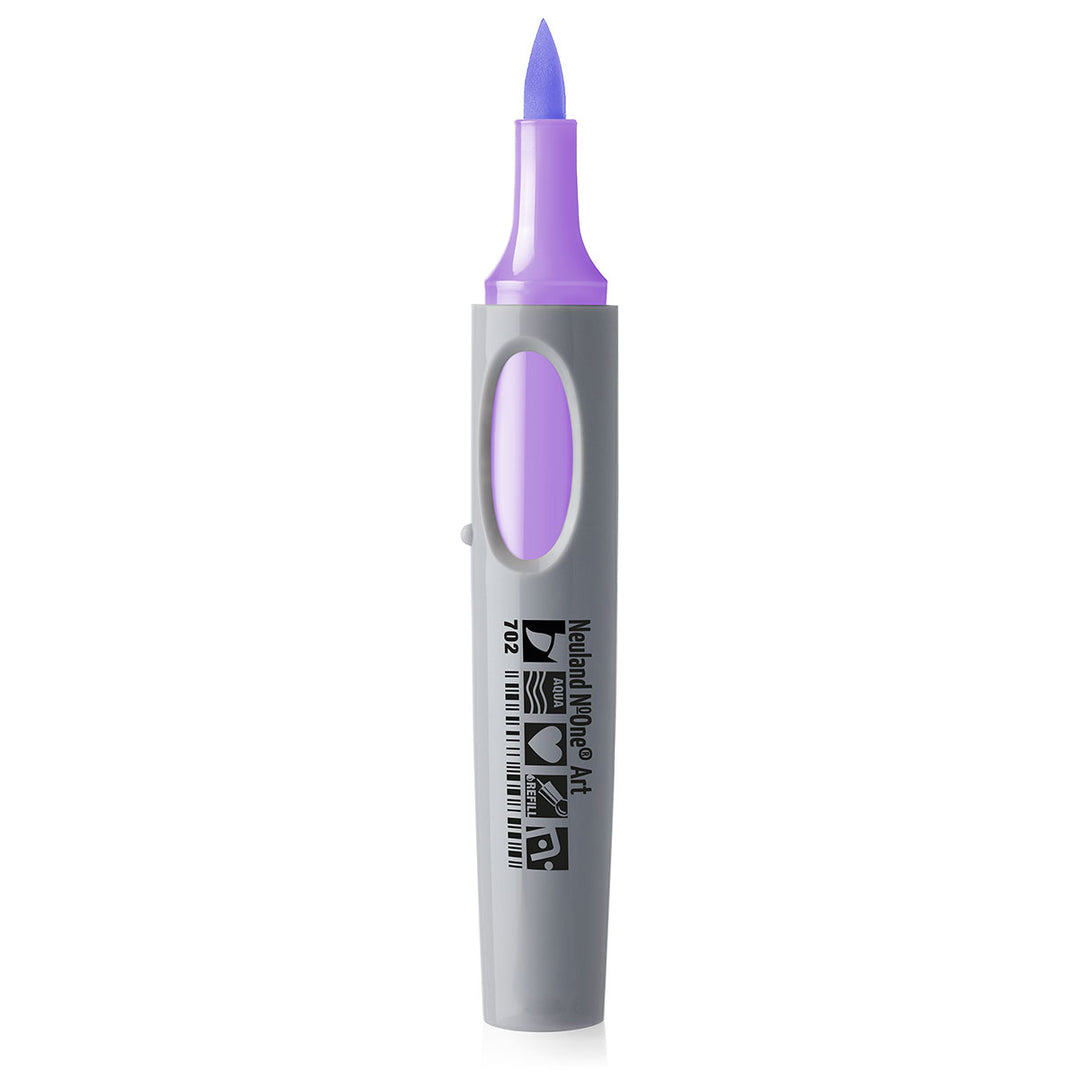 702 pastel violet Neuland No.One art brush nib marker pen, refillable. Sold in the UK by official reseller, Inky Thinking.