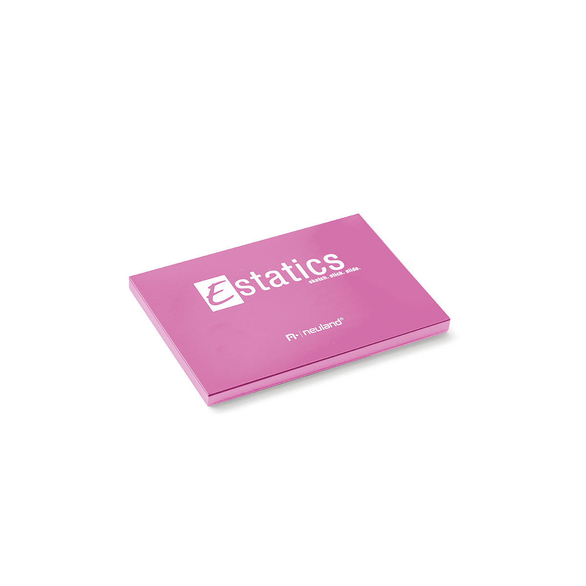 Estatics M, Pink electro-statically charged sheets for meeting room walls. Sold by Neuland UK reseller Inky Thinking.