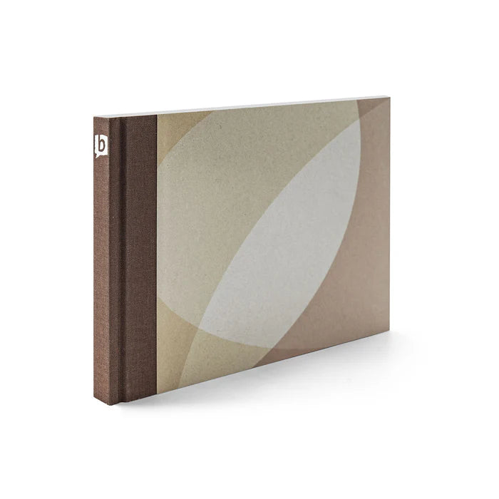 Tones of brown, linen spined bikablo sketchnoter notebook, Sold by Inky Thinking UK.