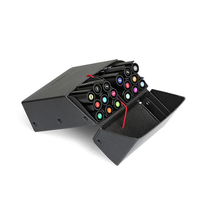 Black Novario® Markerbox Flat was designed to store Neuland markers horizontally and transport them comfortably.