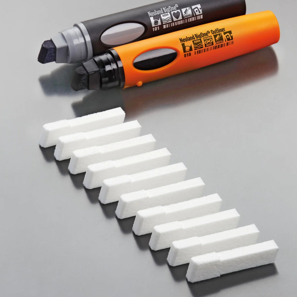 Pack of Neuland BigOne Wedge nib, replacement nibs, set of 10. Sold in the UK by Inky Thinking, official Neuland UK reseller.