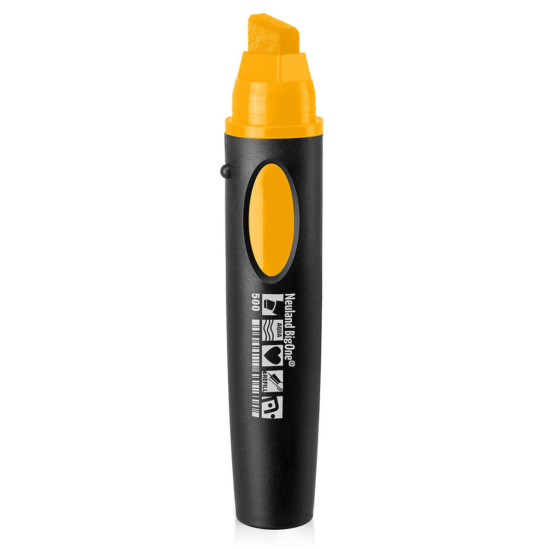 500 brilliant yellow Neuland BigOne Wedge nib marker pen, refillable. Sold by official UK reseller, Inky Thinking Shop.