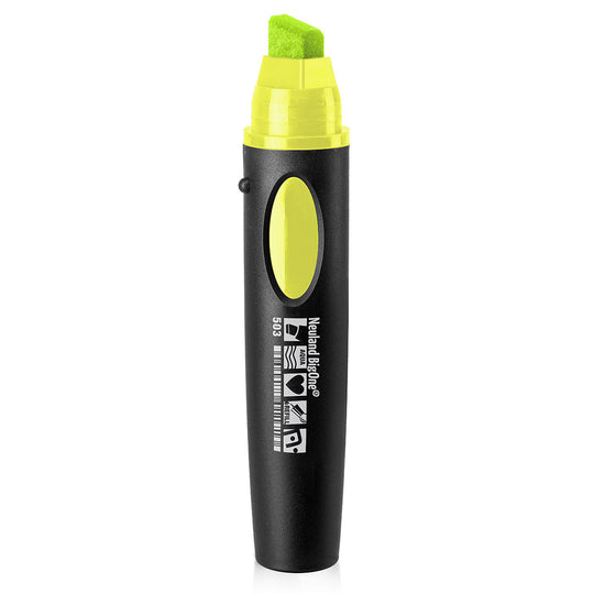 503 lime Neuland BigOne wedge nib marker pen, refillable. Neuland products sold in the UK by official reseller, Inky Thinking.