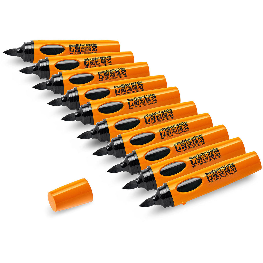Neuland BigOne® Outliner Wedge | Art Brush Nib, 10-pack
