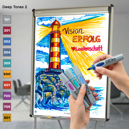 Neuland BigOne® Art Brush Nib, Soft | Deep Tones, 10-Pack
