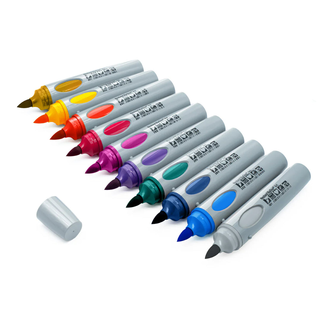 Neuland BigOne® Art Brush Nib, Soft | Deep Tones, 10-Pack