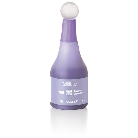 Refill ink bottle, Colour code 706 lavender, a refill colour for Neuland's marker pen colours