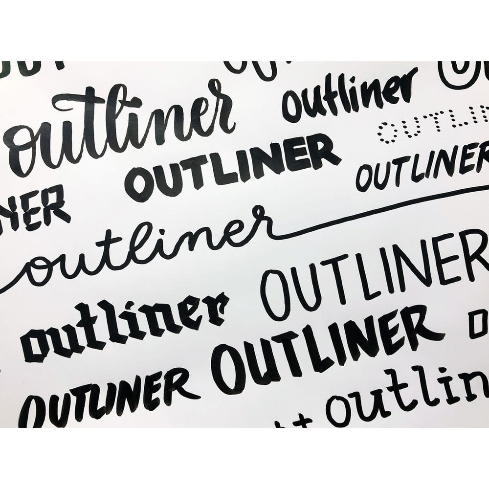 Neuland TwinOne® Outliner Chisel & Brush Nib, 010 Black