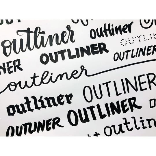 Neuland TwinOne® Outliner Chisel & Brush Nib, 010 Black