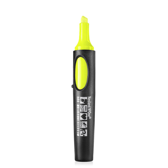 Neuland No.One Wedge nib marker, 504, neon yellow with refillable ink. Sold in UK via official Neuland GB reseller Inky Thinking Shop.