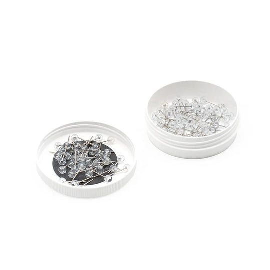 Magnetic PinBox with pins is a pin box with two magnets which includes 100 x 0.6 mm pins.