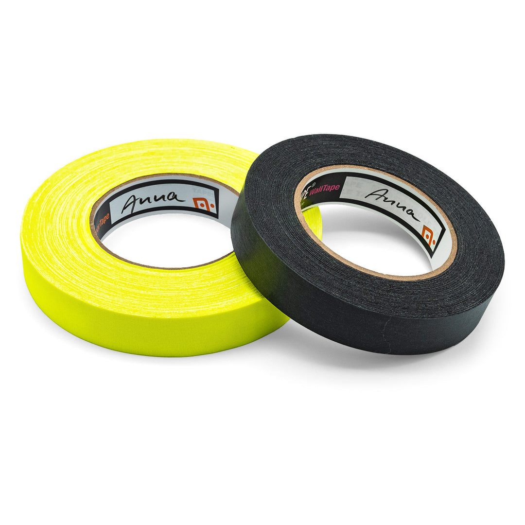 Rolls of brightly coloured wall and floor tape for use in training and meeting rooms, sold by Neuland UK reseller, Inky Thinking Shop