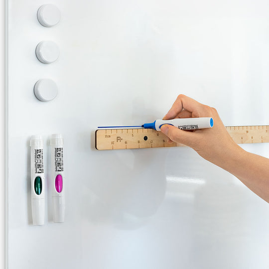 Neuland magnetic plywood ruler for whiteboard . Sold in UK via Inky Thinking GB Shop. Official Reseller. 