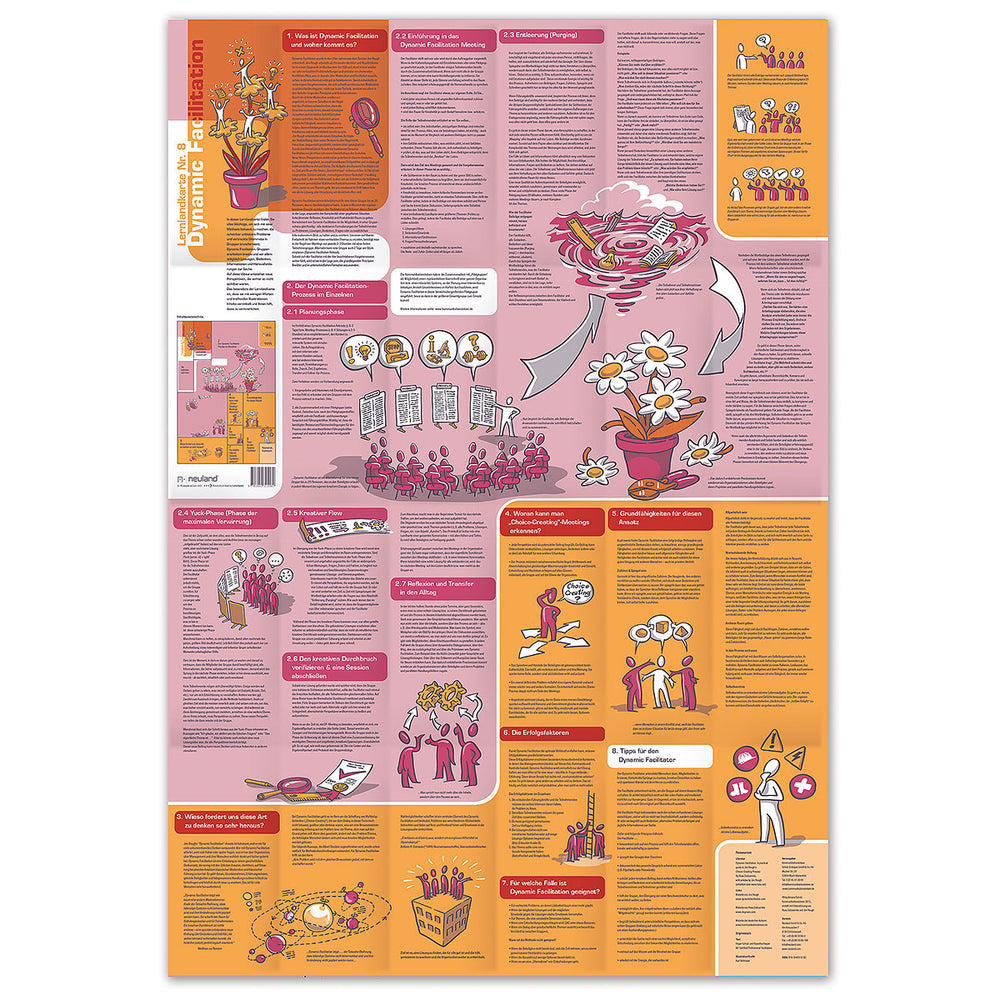 Dynamic Facilitation Learning Map for visual facilitation, sold by Inky Thinking UK, Official Neuland UK re-seller