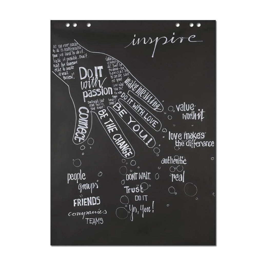 Black Neuland flipchart paper pad. Sold in UK via Inky Thinking UK Shop, official reseller.