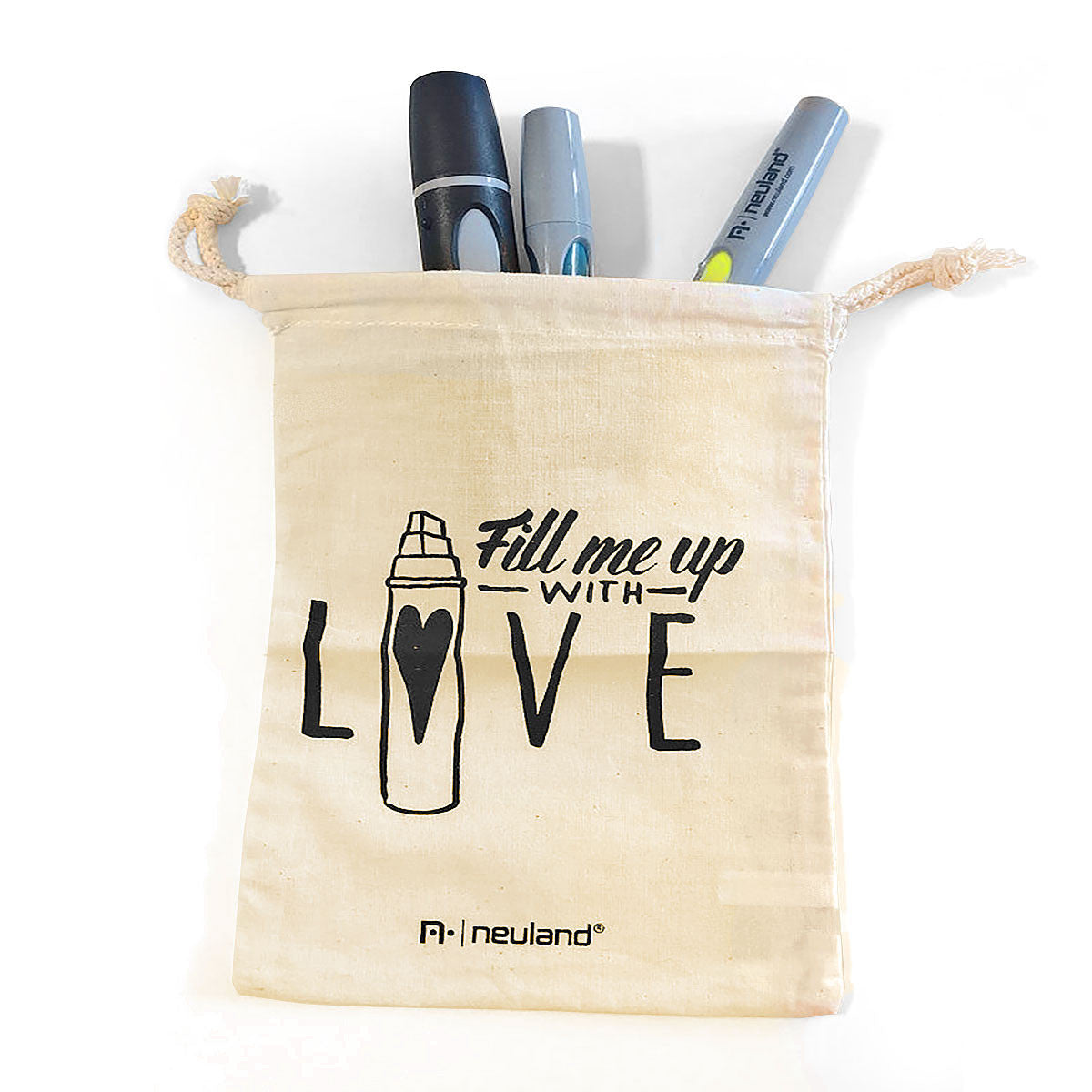 Fill me up with Love bag - Neuland and Inky Thinking UK Shop