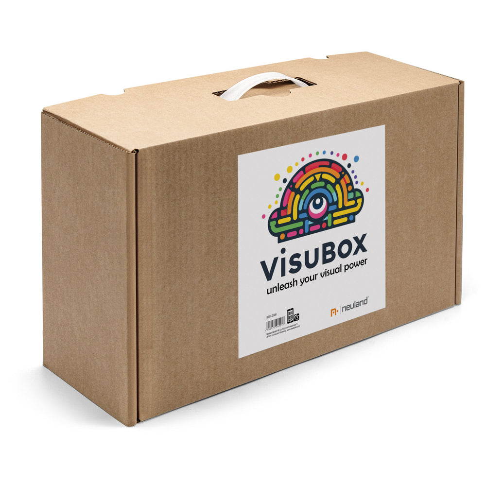 VisuBox is a pre-packed visual starter set designed to elevate creative projects to a professional level. Kit contains Neuland markers, refillable, pastels, refills, colour wheel and other handy tools/ Sold in UK by Inky Thinking.