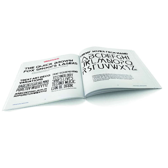 Take a Lettering Journey book, fast functional and fun marker tips for hand lettering by Heather Martinez. Sold in UK by Neuland reseller, Inky Thinking Shop. 