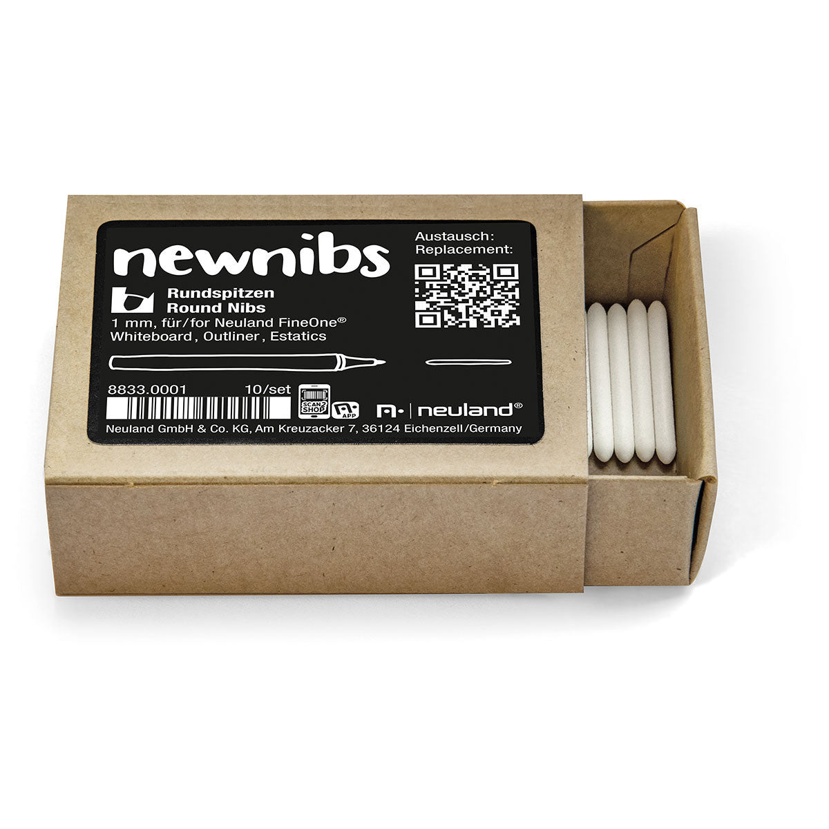 Replacement nibs for Neuland FineOne round nib 1mm - sold via Inky Thinking UK Shop