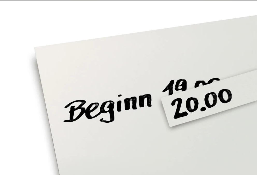 Correction Stickers, white, for using on white Neuland paper to cover up mistakes