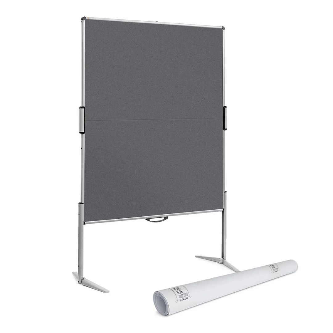 Grey Neuand EuroPin® MC Pinboard plus white Paper Bundle