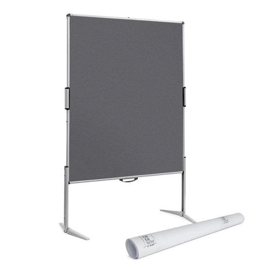 Grey Neuand EuroPin® MC Pinboard plus white Paper Bundle