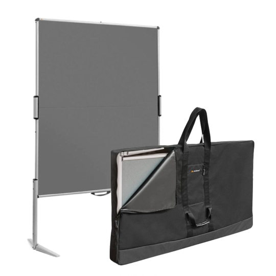 EuroPin® MC Pinboard plus Carrying Bag includes a premium, foldable pinboard designed for quick, tool-free setup in seconds and includes a Carrying Bag.