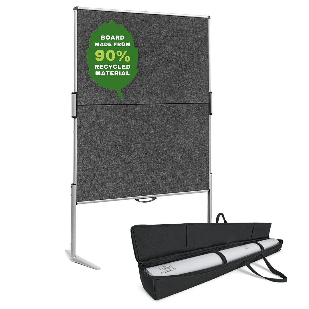 Neuland EuroPin® MC R-ECO Pinboard Complete Bundle is a foldable, rapid-deploy system designed for effortless setup. This comprehensive bundle includes 50 sheets of white pinboard paper and a protective paper carrying case so you can begin facilitating immediately.