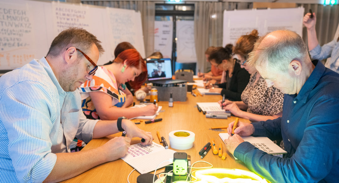 lettering masterclass with Heather Martinez in UK in September 2025 in collaboration with Inky Thinking and Inky Shop UK