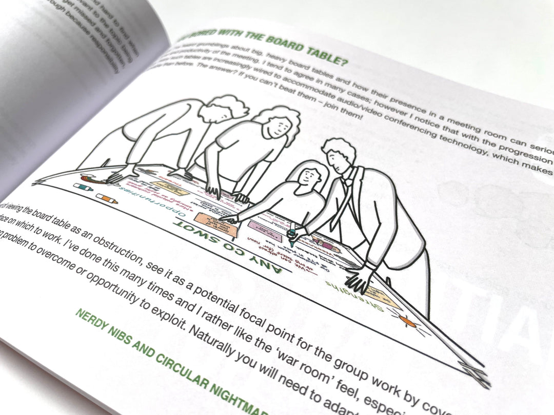 Meet With Impact Book by Tom Russell, Visual Facilitator, graphic recorder, Inky Thinking