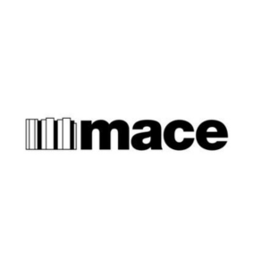 Mace company logo, black and white