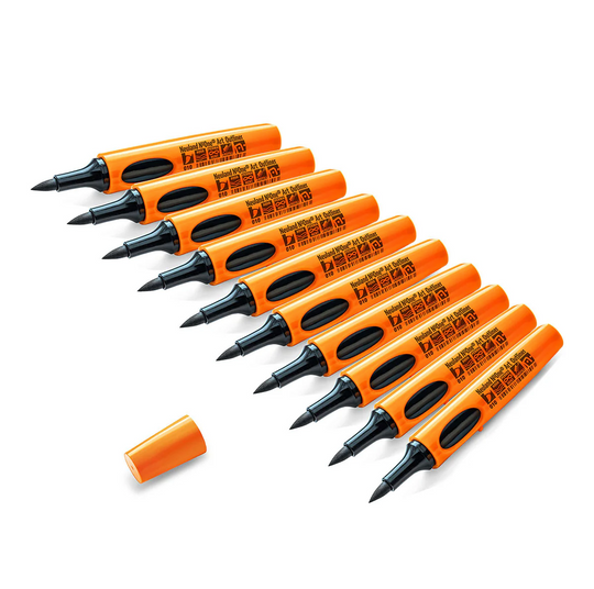 Neuland No.One® Outliner Round | Wedge | Art Brush Nib, 10-pack