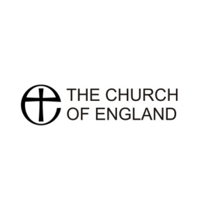 Logo of The Church of England with a cross symbol on a white background